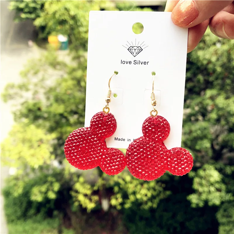 Disney Cartoon Minie Mouse Red Candy Color Dangle Earrings Fashion Girls Cute 925 Silver Ear Drops Cosplay Anime Accessories
Disney Cartoon Minie Mouse Red Candy Color Dangle Earrings Fashion Girls Cute 925 Silver Ear Drops Cosplay Anime Accessories