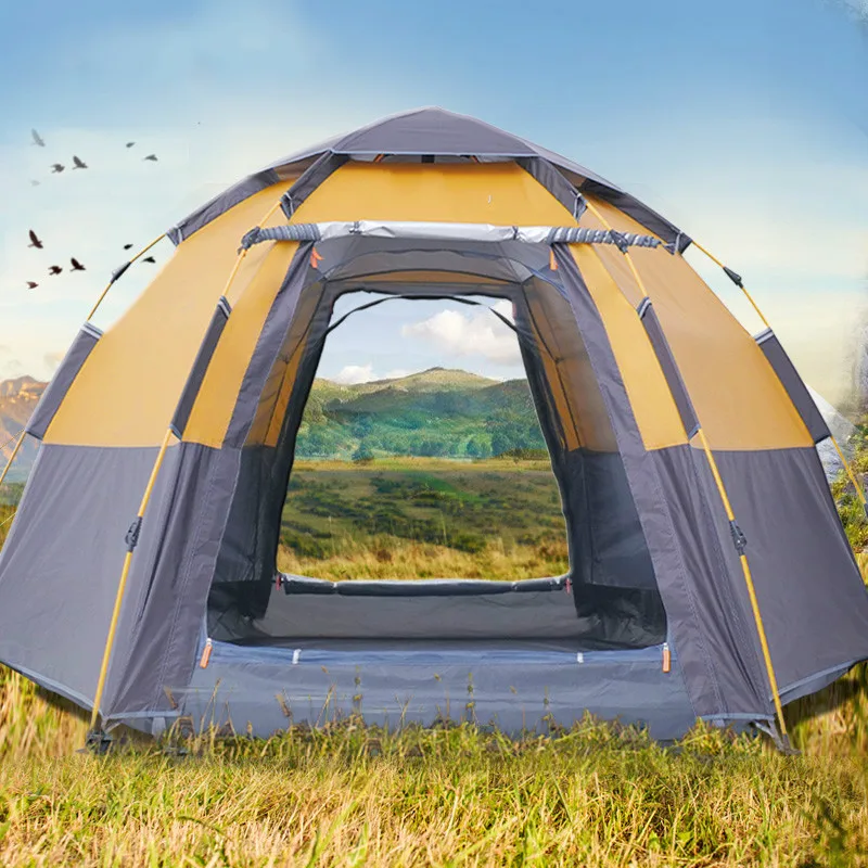 Automatic Tent Camping Outdoor Family Beach Tent 3-4 People Double Layer Waterproof Outer Sun Shelter Baraza De Acampamento
Automatic Tent Camping Outdoor Family Beach Tent 3-4 People Double Layer Waterproof Outer Sun Shelter Baraza De Acampamento