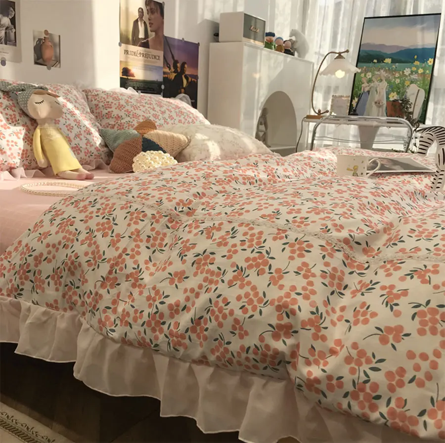 Cute sweet fruit bedding set kid teen adult,nordic cotton twin full queen king home textile bed sheet pillow case quilt cover
Cute sweet fruit bedding set kid teen adult,nordic cotton twin full queen king home textile bed sheet pillow case quilt cover