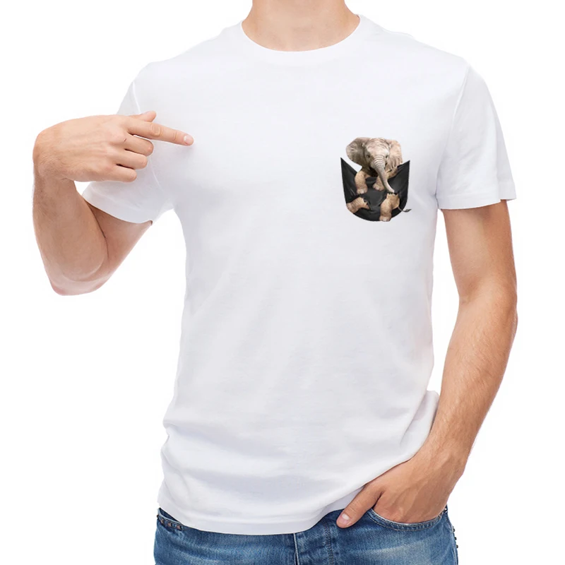 TEEHUB Hot Sales Retro Poket Men T Shirt Fashion Elephant In Pocket Printed T-shirt Short Sleeve Casual Tops Boy Tees
TEEHUB Hot Sales Retro Poket Men T Shirt Fashion Elephant In Pocket Printed T-shirt Short Sleeve Casual Tops Boy Tees