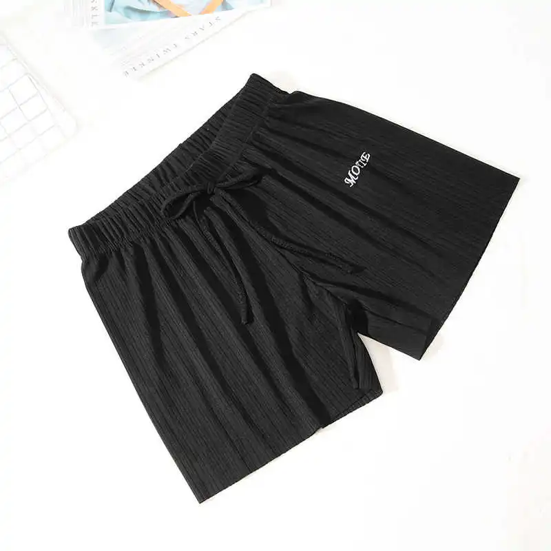 2020 new Korean version ice silk embroidery loose and thin High Waist Wide Leg casual pants summer female students 
2020 new Korean version ice silk embroidery loose and thin High Waist Wide Leg casual pants summer female students