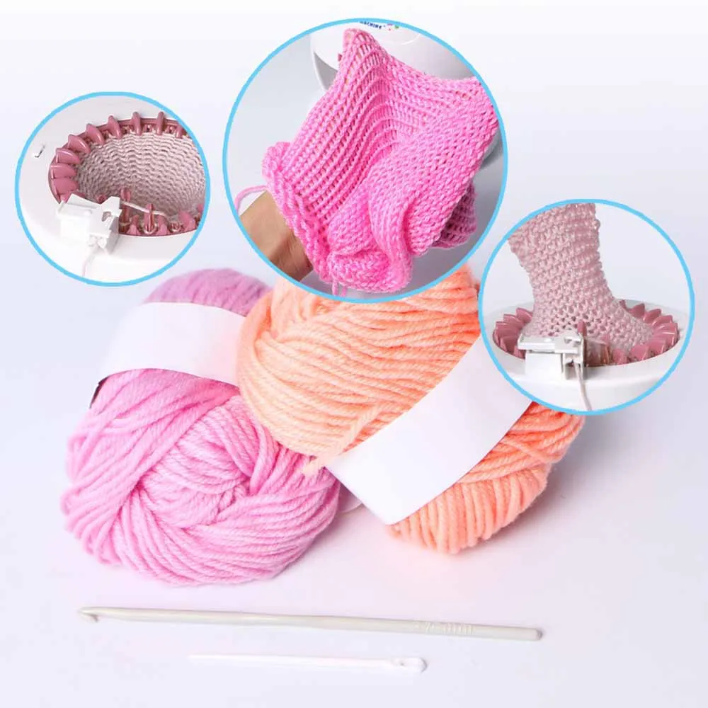 22 Needles Handmade Wool Knitting Machine DIY Hand Knitted Scarf Sweater For Adult Children's Hat Socks Lazy Man Artifact 
22 Needles Handmade Wool Knitting Machine DIY Hand Knitted Scarf Sweater For Adult Children's Hat Socks Lazy Man Artifact