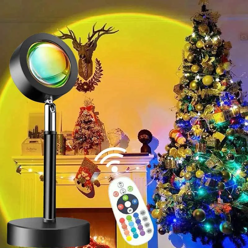 NEW Remote Control RGB Sunset Projection Lamp Rainbow Atmosphere Led Light for Home Bedroom Shop Background Wall Decoration
NEW Remote Control RGB Sunset Projection Lamp Rainbow Atmosphere Led Light for Home Bedroom Shop Background Wall Decoration