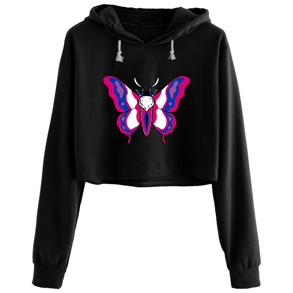Bisexual Pride Moth Bisexual Crop Hoodies Women Kpop Korean Y2k Kawaii Pullover For Girls
Bisexual Pride Moth Bisexual Crop Hoodies Women Kpop Korean Y2k Kawaii Pullover For Girls