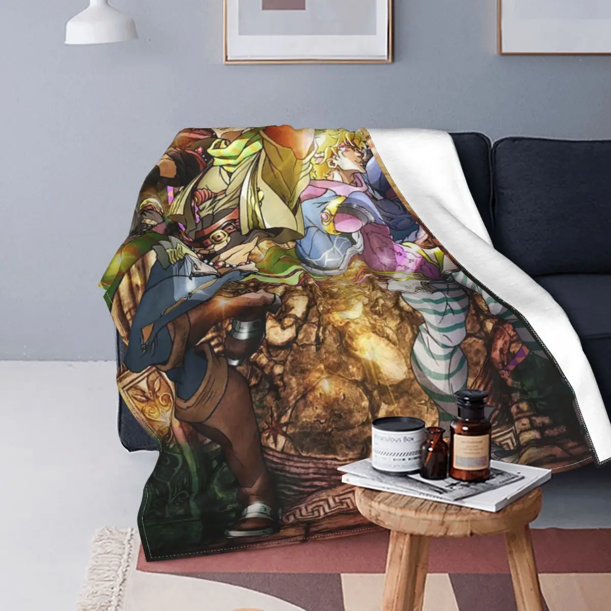 JoJo Bizarre Adventure Japan Anime Blankets Fleece Autumn/Winter Dreamlike Style Soft Throw Blankets for Home Car Bedspread
JoJo Bizarre Adventure Japan Anime Blankets Fleece Autumn/Winter Dreamlike Style Soft Throw Blankets for Home Car Bedspread