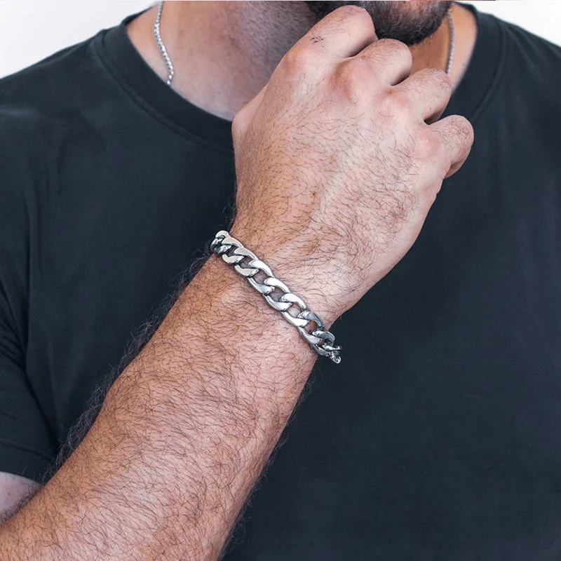 Mens Stainless Steel Crub Chain Bracelet , Chunky Bracelet , Chain Bracelet , Mens Bracelet , Mens Jewelry , Gift For Men
Mens Stainless Steel Crub Chain Bracelet , Chunky Bracelet , Chain Bracelet , Mens Bracelet , Mens Jewelry , Gift For Men
