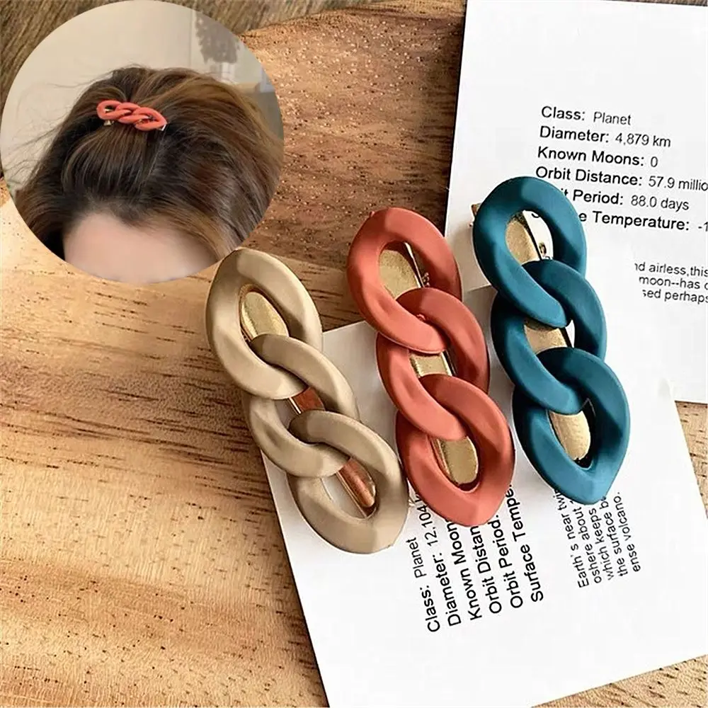 Gift Elegant Long Barrettes Women Girls Hairpins Geometric Solid Color Chain Hair Clips
Gift Elegant Long Barrettes Women Girls Hairpins Geometric Solid Color Chain Hair Clips