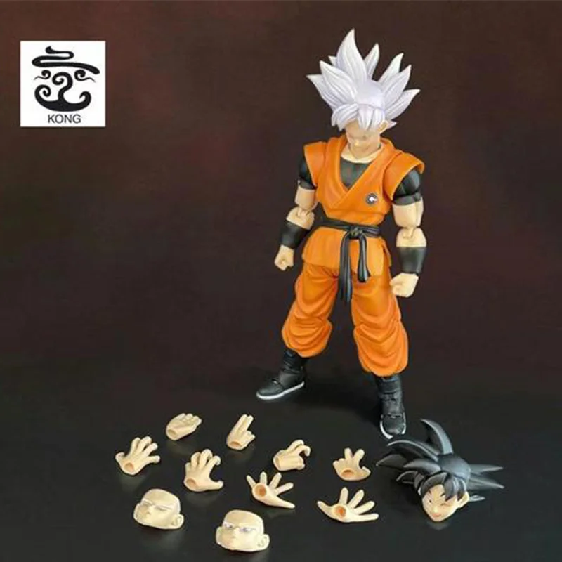 

In Stock Kong Model DBZ SSJ Heros SHF The Earth Goku PVC Toys Model Figurals Brinquedos Action Figure Anime Toys