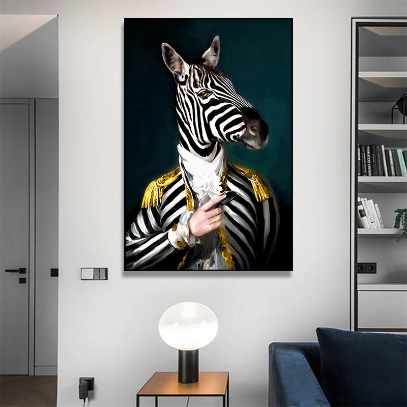 Abstract Animal Zebra Portrait Art Canvas Painting Cuadros Posters Print Wall Art for Living Room Home Decor
Abstract Animal Zebra Portrait Art Canvas Painting Cuadros Posters Print Wall Art for Living Room Home Decor
