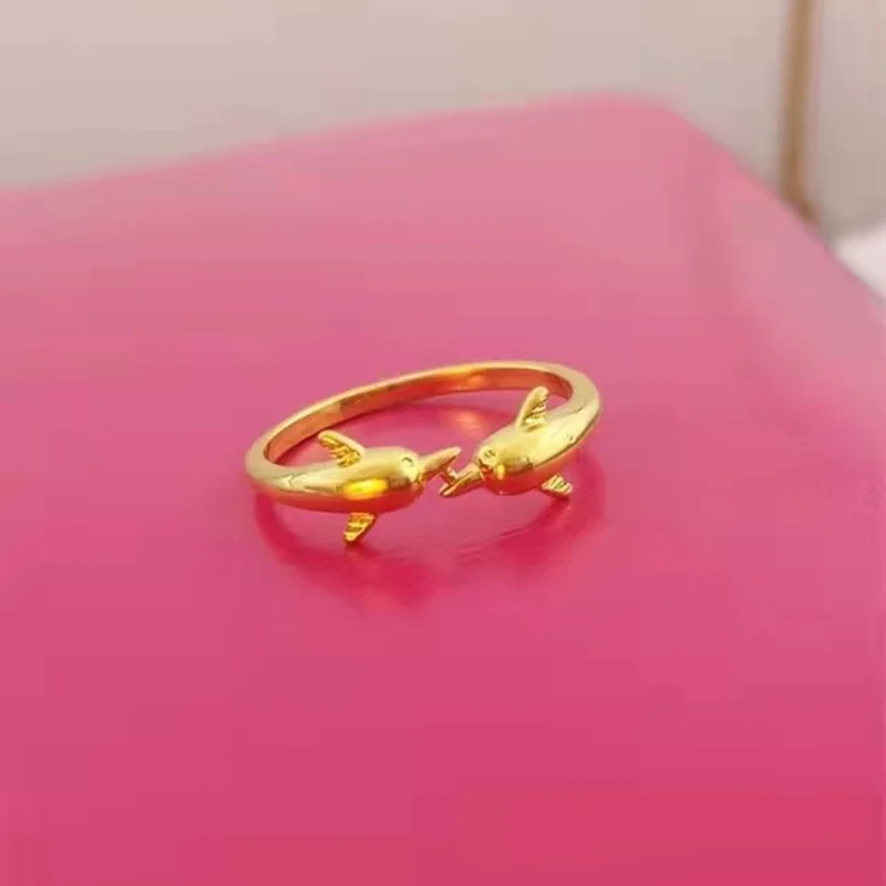 Double Dolphin Ring 24K Gold Plated Rings for Women Animal Gold Rings Party Birthday Anniversary Engagement Wedding Jewelry Gift
Double Dolphin Ring 24K Gold Plated Rings for Women Animal Gold Rings Party Birthday Anniversary Engagement Wedding Jewelry Gift