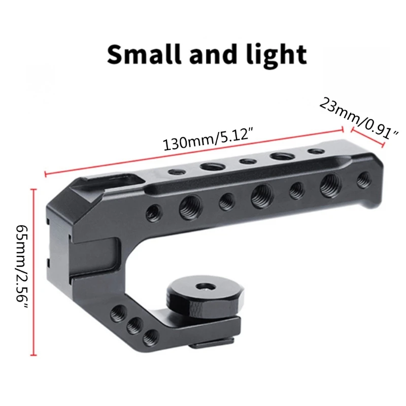 2021 New Universal Camera Hand Grip Hot Shoe Top Handle with Cold Shoe Mount 1/4 & 3/8 Holes
2021 New Universal Camera Hand Grip Hot Shoe Top Handle with Cold Shoe Mount 1/4 & 3/8 Holes