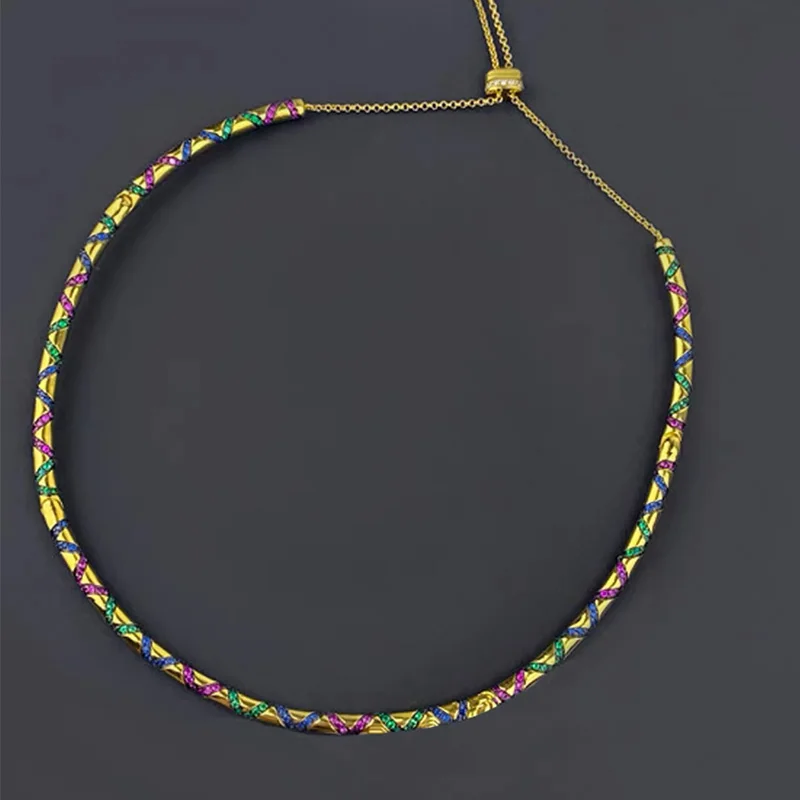 S925 sterling silver new tribal collar adjustable necklace women's gold fashion Bohemian style women's Necklace
S925 sterling silver new tribal collar adjustable necklace women's gold fashion Bohemian style women's Necklace