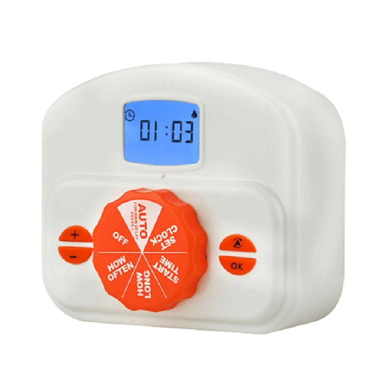 Таймер спринклера LBER, таймер воды, программируемый таймер для садового шланга с задержкой от дождя/ручная/автоматическая система полива
Таймер спринклера LBER, таймер воды, программируемый таймер для садового шланга с задержкой от дождя/ручная/автоматическая система полива