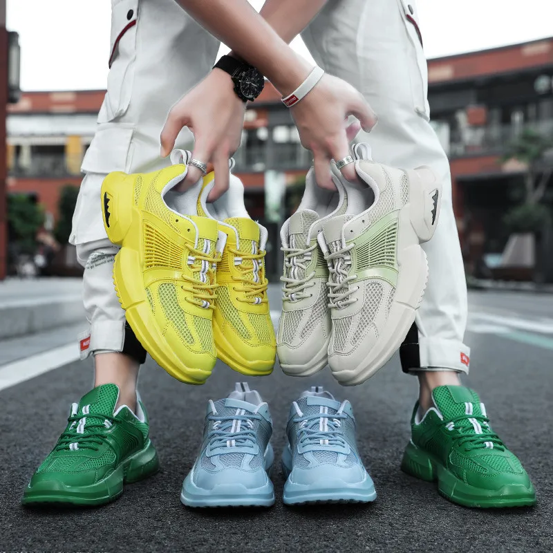 Fashion Blue Platform Sneakers Men Shoes Casual Breathable Mesh Height Increasing Footwear Men Retro Shoes zapatillas de hombre
Fashion Blue Platform Sneakers Men Shoes Casual Breathable Mesh Height Increasing Footwear Men Retro Shoes zapatillas de hombre