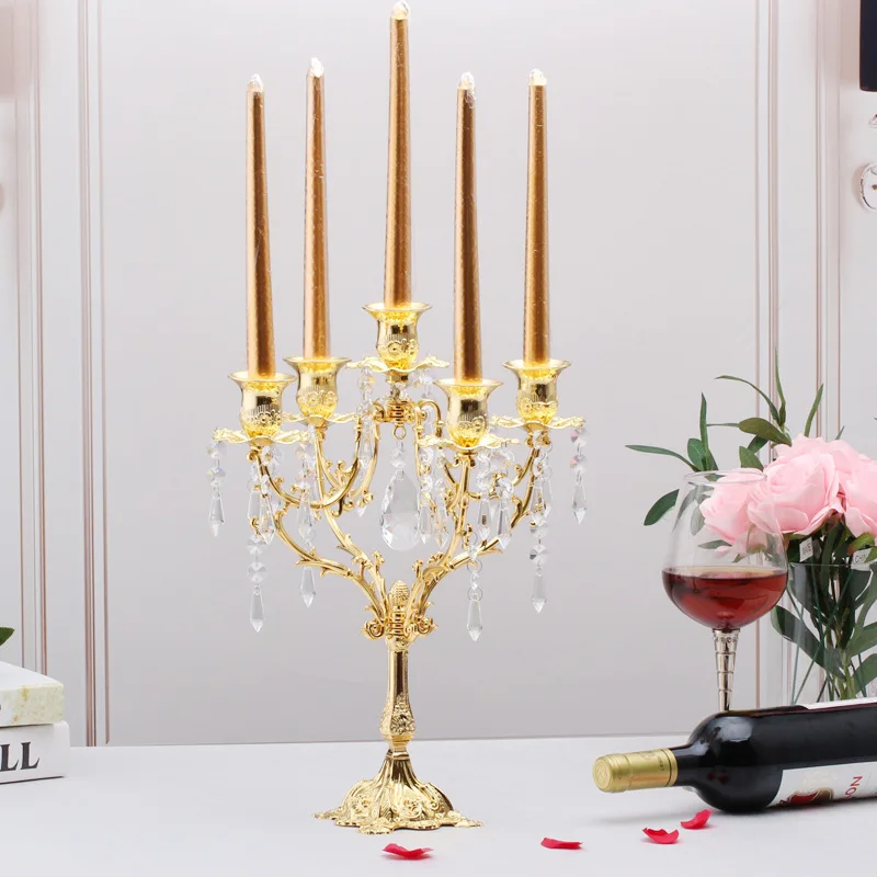 Gold Bronze Candle Holder 3/5-arms Candle Stand Wedding Candlestick Antique Retro Candelabra European Christmas Decoration Bar
Gold Bronze Candle Holder 3/5-arms Candle Stand Wedding Candlestick Antique Retro Candelabra European Christmas Decoration Bar