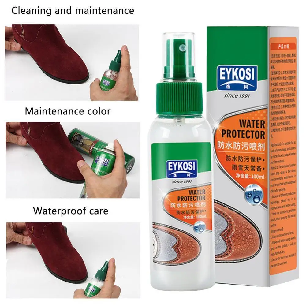 100ml Footwear Protection Spray Waterproof Spray For Shoes Stain Repellent Waterproof Agent Spray Hydrophobic Coating For Shoes
100ml Footwear Protection Spray Waterproof Spray For Shoes Stain Repellent Waterproof Agent Spray Hydrophobic Coating For Shoes