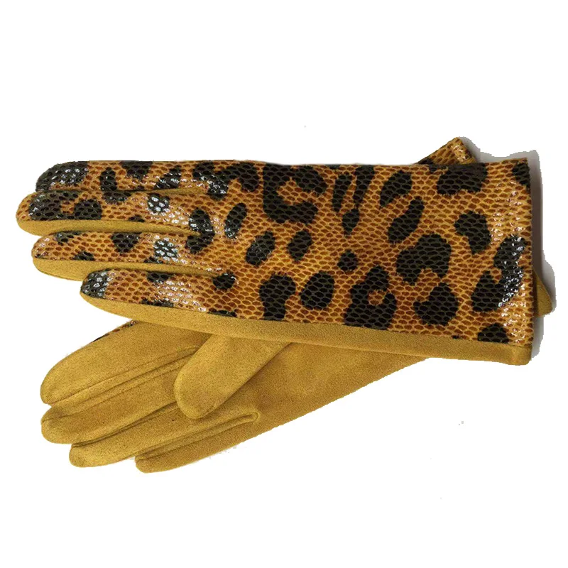 Fashion Women Touch Screen Glove Winter Faux Animal leather Cycling Driving Gloves suede velvet thicken warm leopard gloves H84
Fashion Women Touch Screen Glove Winter Faux Animal leather Cycling Driving Gloves suede velvet thicken warm leopard gloves H84