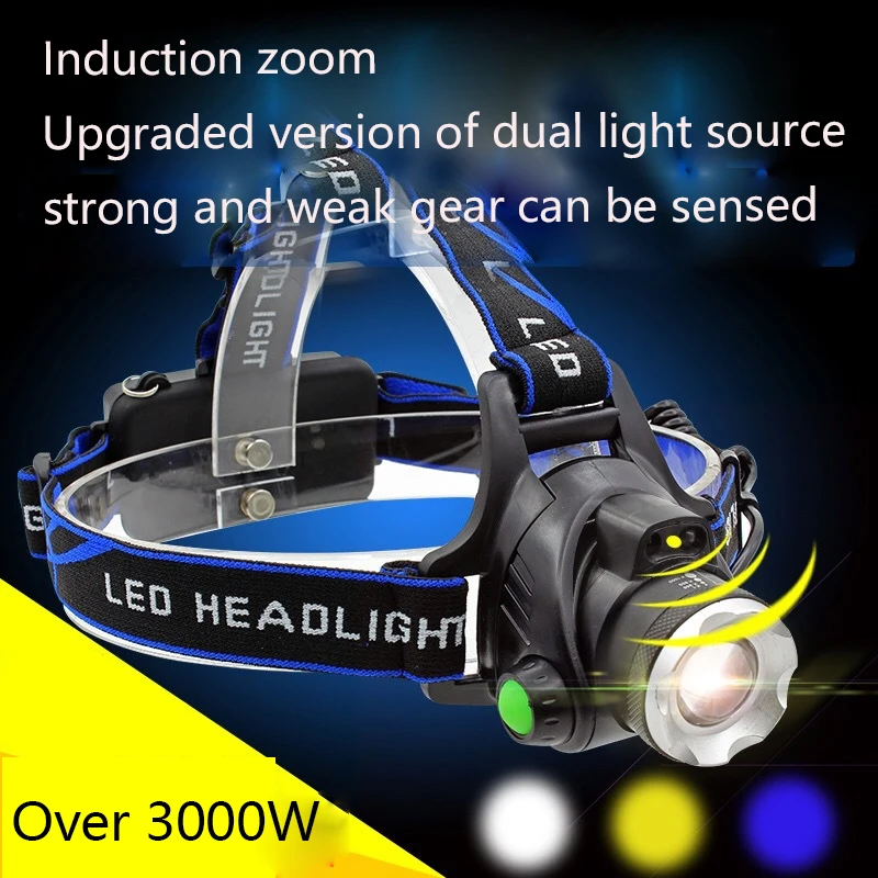 Outdoor Led Headlight Strong Light Rechargeable Zoom Head-mounted Flashlight Super Bright Waterproof Lithium Battery Headlight
Outdoor Led Headlight Strong Light Rechargeable Zoom Head-mounted Flashlight Super Bright Waterproof Lithium Battery Headlight