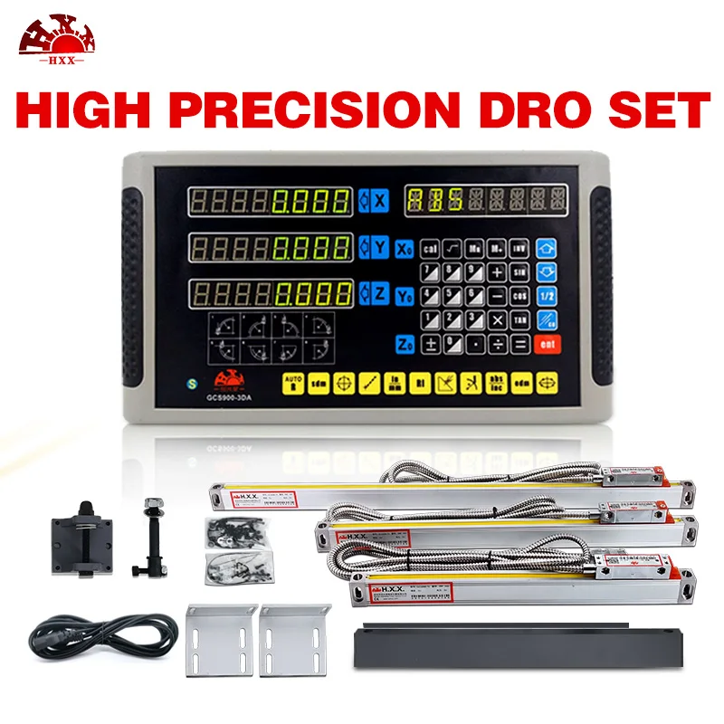 Competitive Price 3Axis Digital Readout For Milling Lathe Machine With Precision 50-1000mm 5um Linear Glass Scale
Competitive Price 3Axis Digital Readout For Milling Lathe Machine With Precision 50-1000mm 5um Linear Glass Scale