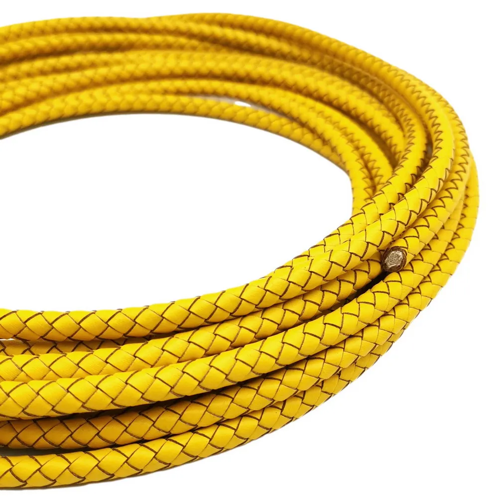 Aaazee 1 Yard 6mm Diameter Round Yellow Woven Braided Leather Bolo Cord Jewelry Making Craft BP6M265
Aaazee 1 Yard 6mm Diameter Round Yellow Woven Braided Leather Bolo Cord Jewelry Making Craft BP6M265