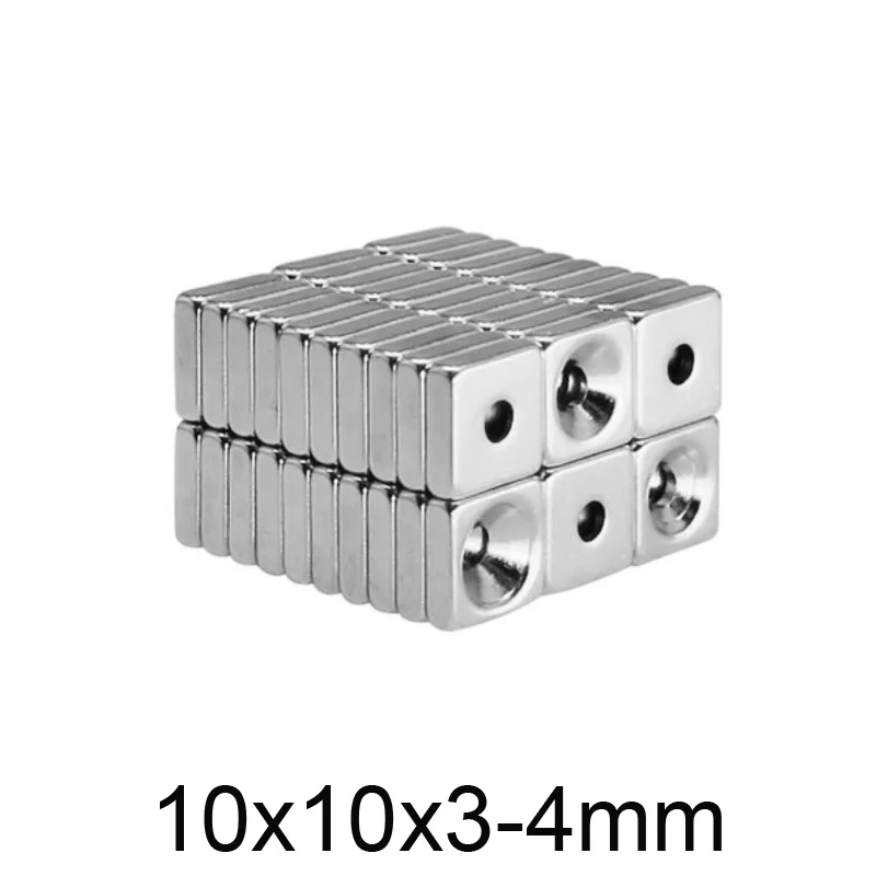 10-200PCS Permanent Quadrate Magnets Countersunk Hole 4mm Neodymium Magnet 10x10x3-4 mm Mini Strong Magnetic Magnets 10*10*3-4
10-200PCS Permanent Quadrate Magnets Countersunk Hole 4mm Neodymium Magnet 10x10x3-4 mm Mini Strong Magnetic Magnets 10*10*3-4