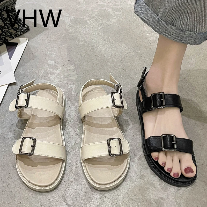 Women New 2021 Summer White Casual Platform Shoes Fashion Black Chunky Sole Ankle Buckle Strap Sandals Women Sport Sandals
Women New 2021 Summer White Casual Platform Shoes Fashion Black Chunky Sole Ankle Buckle Strap Sandals Women Sport Sandals