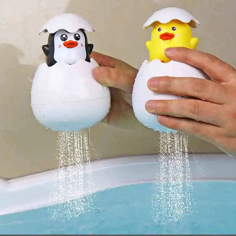 Детская игрушка для купания милая разбрызгиватель воды в виде яиц утиный Пингвин