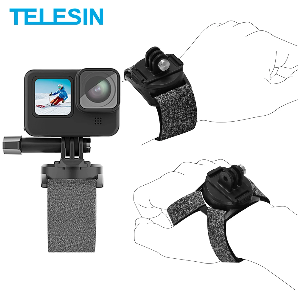 TELESIN 360° Rotation Palm Wrist Strap Band Quick Adjustable Angle Mount for GoPro Hero 10 9 8 7 Insta360 Osmo Action 2 POV View
TELESIN 360° Rotation Palm Wrist Strap Band Quick Adjustable Angle Mount for GoPro Hero 10 9 8 7 Insta360 Osmo Action 2 POV View