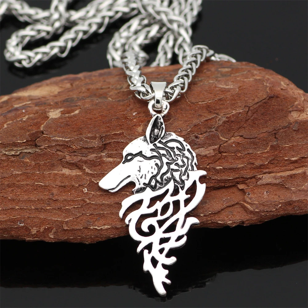 Hot Selling Nordic Viking Pirate Celtic Wolf Head Necklace Pendant Jewelry Wild Long Sweater Chain
Hot Selling Nordic Viking Pirate Celtic Wolf Head Necklace Pendant Jewelry Wild Long Sweater Chain