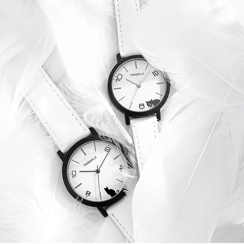 NO.2 Women Big Small Dial Quartz Watches Classic White Black Cat Faux Leather Watch Men Couple Waterproof Wristwatch Clock
NO.2 Women Big Small Dial Quartz Watches Classic White Black Cat Faux Leather Watch Men Couple Waterproof Wristwatch Clock