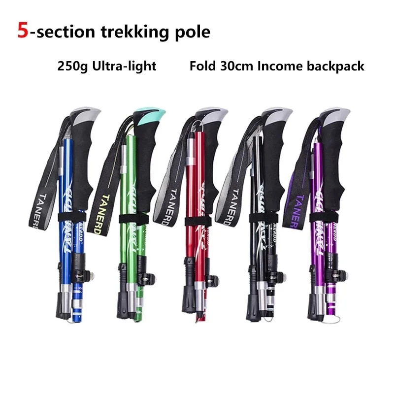 5-Section Outdoor Fold Trekking Poles Camping Portable Hiking Stick For Nordic Elderly Telescopic Club Easy Put Into Bag -40
5-Section Outdoor Fold Trekking Poles Camping Portable Hiking Stick For Nordic Elderly Telescopic Club Easy Put Into Bag -40