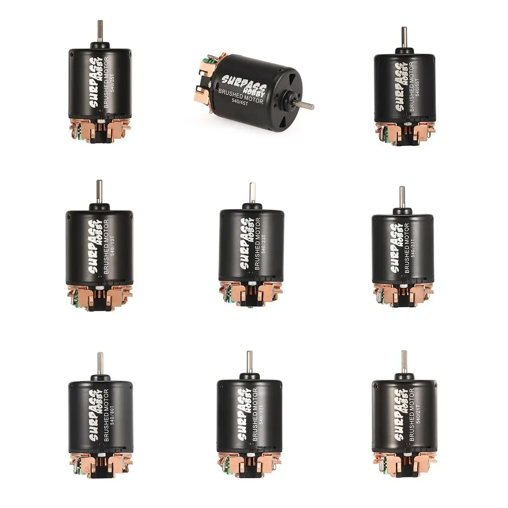 40 13T 17T 21T 23T 27T 35T 45T 55T 80T Brushed Motor with 60A ESC 5V/2A BEC for 1/10 RC Off-road Racing Car Truck
40 13T 17T 21T 23T 27T 35T 45T 55T 80T Brushed Motor with 60A ESC 5V/2A BEC for 1/10 RC Off-road Racing Car Truck