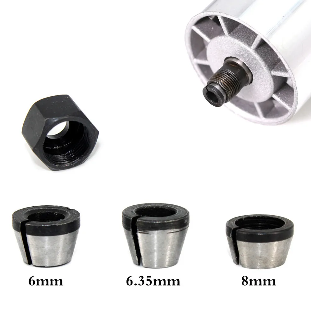 6pcs Router Bit Extension Collet Chuck Engraving Trimming Machine 6/ 1/4 \\\"/ 8mm
6pcs Router Bit Extension Collet Chuck Engraving Trimming Machine 6/ 1/4 \\\"/ 8mm