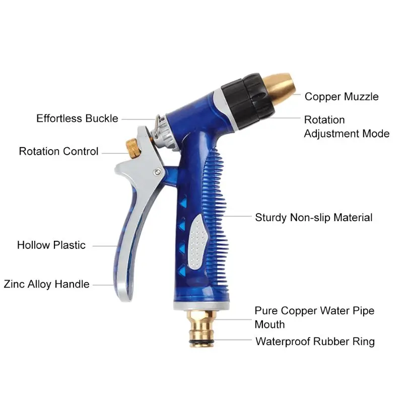 High Pressure Garden Hose Spray Adjustable Nozzle Watering Car Washing Sprinkler U4LB
High Pressure Garden Hose Spray Adjustable Nozzle Watering Car Washing Sprinkler U4LB
