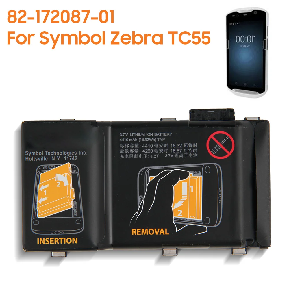 

Original Replacement Battery 82-172087-01 For Symbol Zebra TC55 MC36A0 Authentic Battery 4410mAh