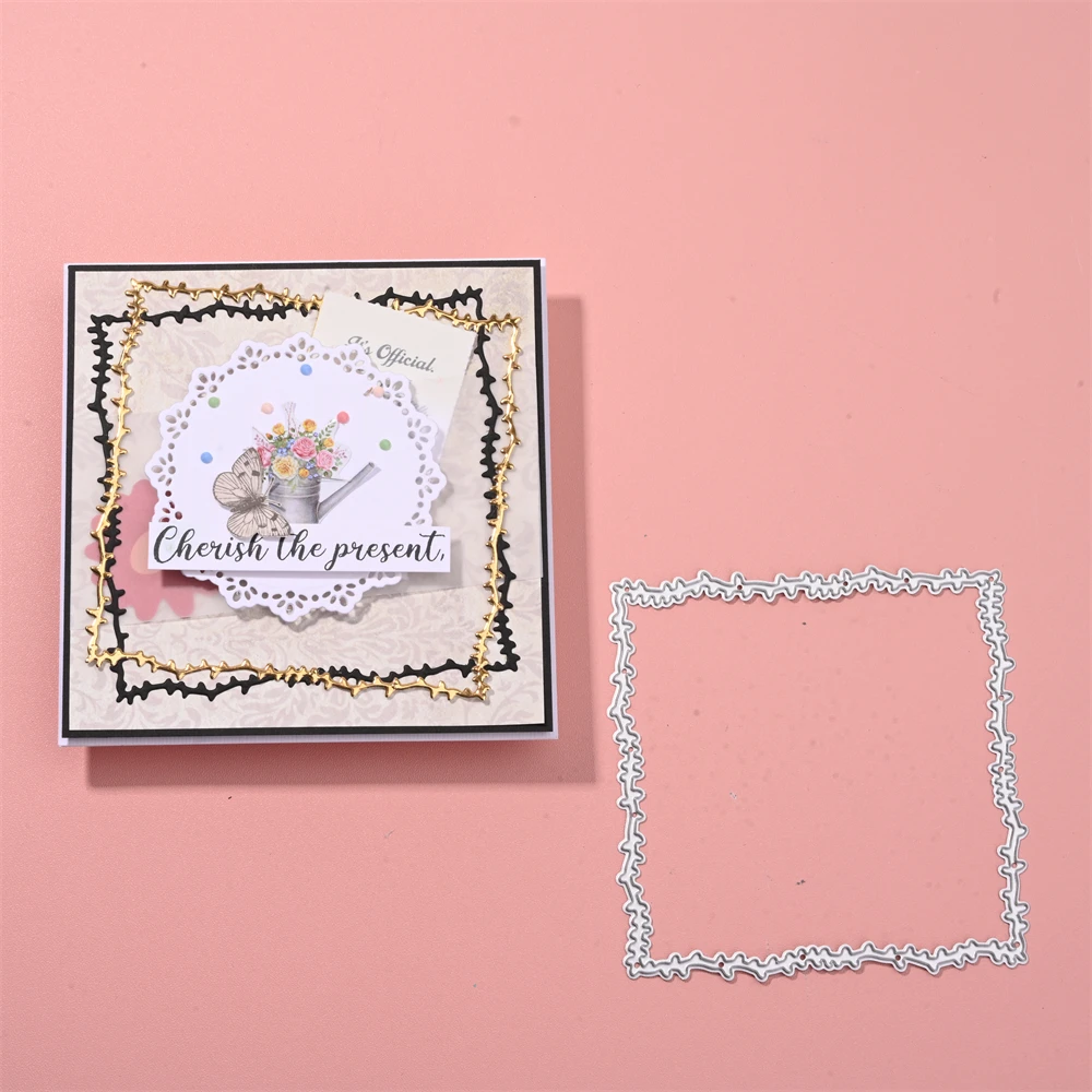 InLoveArts 4pcs Craft Leaf Vine Square Frame Metal Cutting Dies Cut Die Mold = Scrapbook Paper Knife Mould Blade Punch Stencils
InLoveArts 4pcs Craft Leaf Vine Square Frame Metal Cutting Dies Cut Die Mold = Scrapbook Paper Knife Mould Blade Punch Stencils