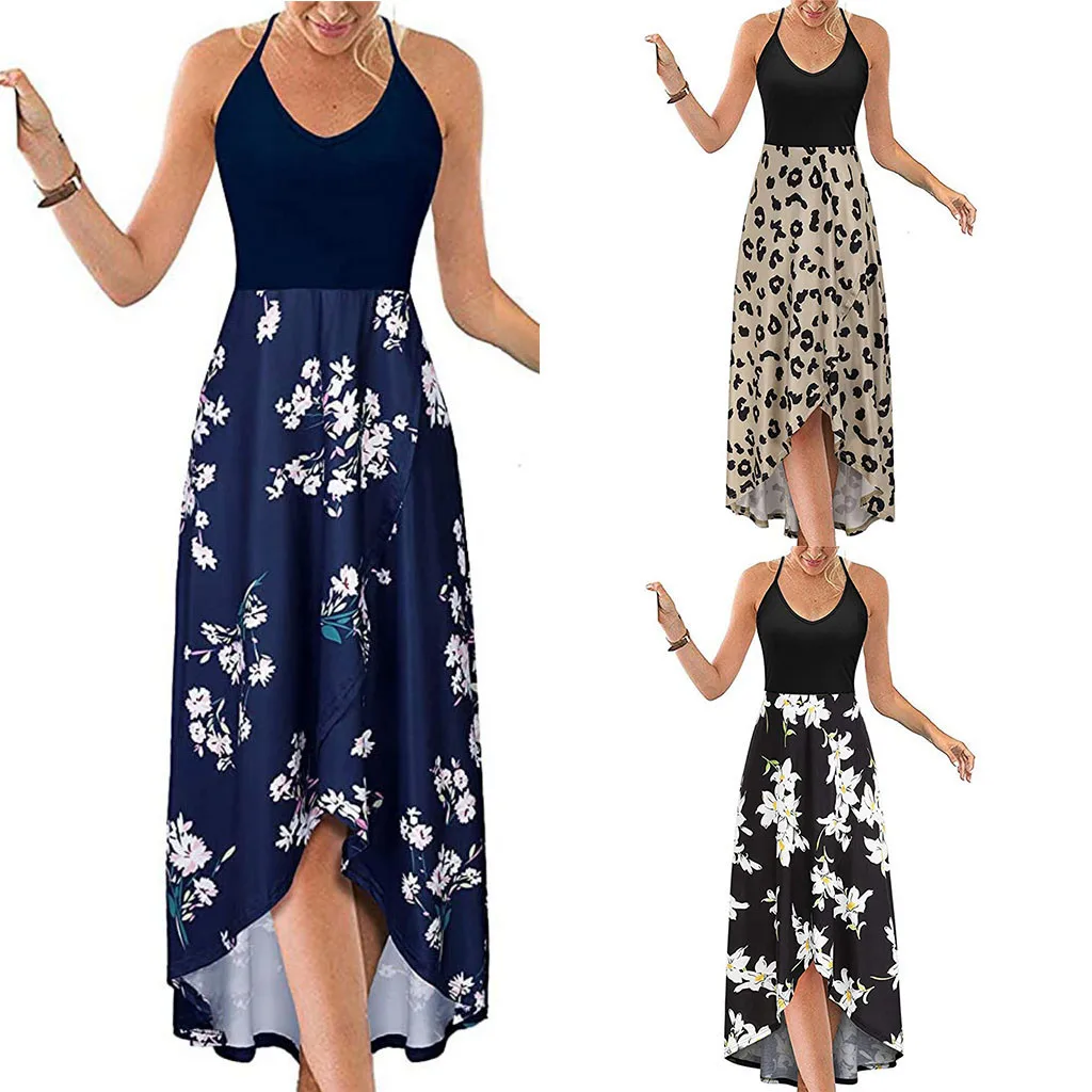 2020 Sexy Summer Print Vestidos Women Casual Bohemian Floral Sleeceless Vest Slim Beach v-neck Dress Vintage Vest Dresses L*5
2020 Sexy Summer Print Vestidos Women Casual Bohemian Floral Sleeceless Vest Slim Beach v-neck Dress Vintage Vest Dresses L*5