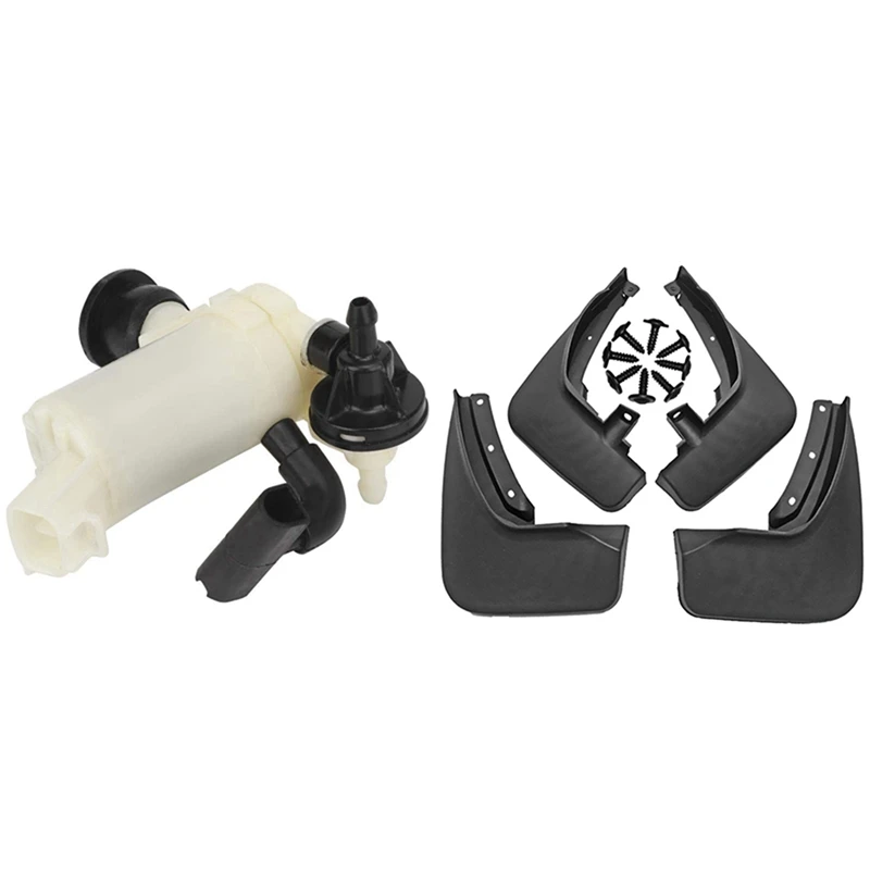 1 Pcs Windshield Washer Pump Washer Motor & 1 Set Splash Guards Mud Flaps Front Rear Mudguards Fender
1 Pcs Windshield Washer Pump Washer Motor & 1 Set Splash Guards Mud Flaps Front Rear Mudguards Fender