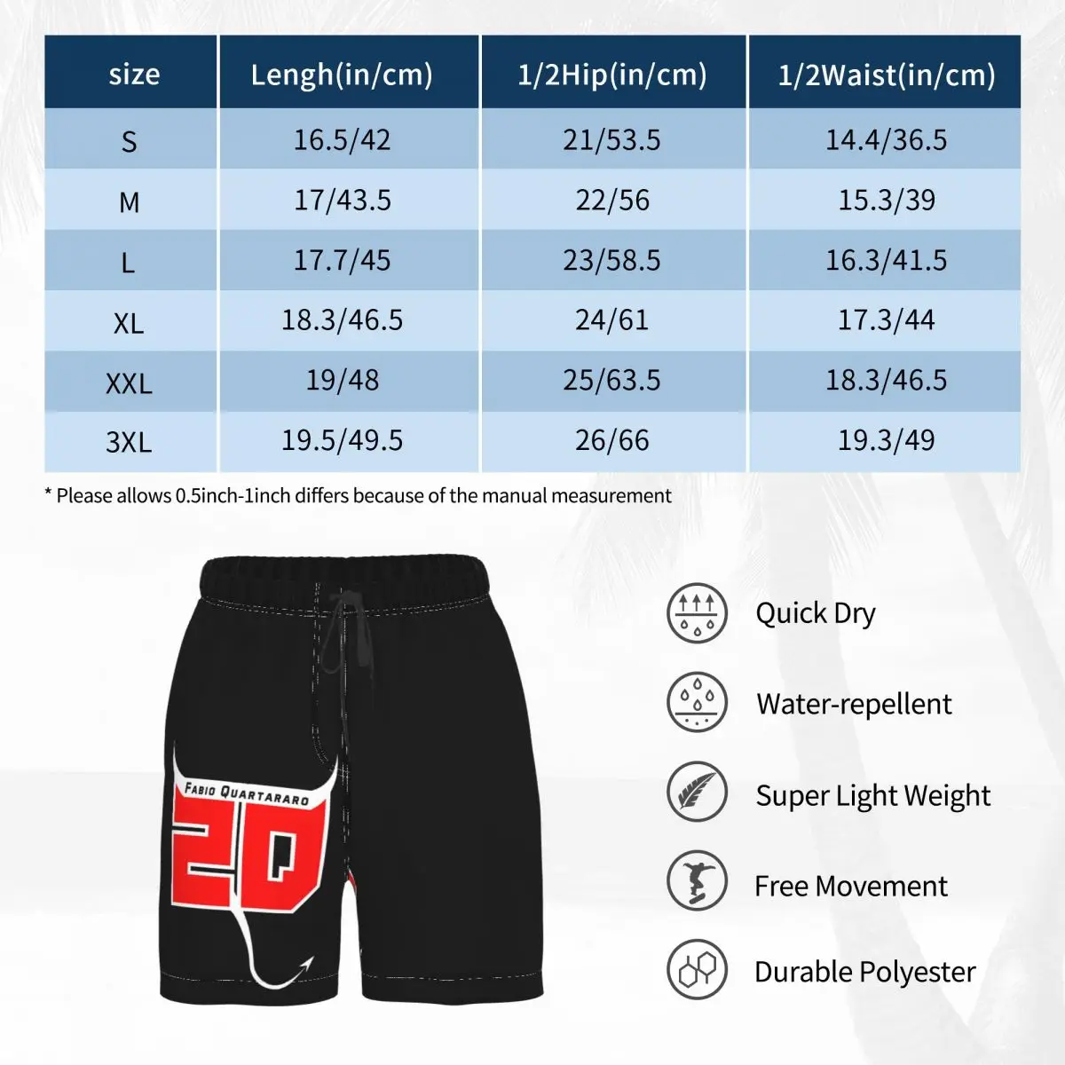 Promo Fabio-Quartararos #20 El-Diablos Classic Anime Beach Breathable Quick Dry Unique print R357 Casual Male Shorts
Promo Fabio-Quartararos #20 El-Diablos Classic Anime Beach Breathable Quick Dry Unique print R357 Casual Male Shorts