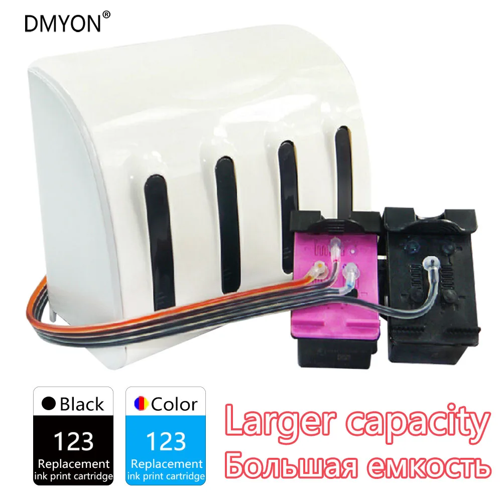 Система непрерывной подачи чернил DMYON 123, совместимая с принтером Hp 123 CISS Deskjet 1110 1111 1112 2130 2131 2132 2134 2136 4510
Система непрерывной подачи чернил DMYON 123, совместимая с принтером Hp 123 CISS Deskjet 1110 1111 1112 2130 2131 2132 2134 2136 4510