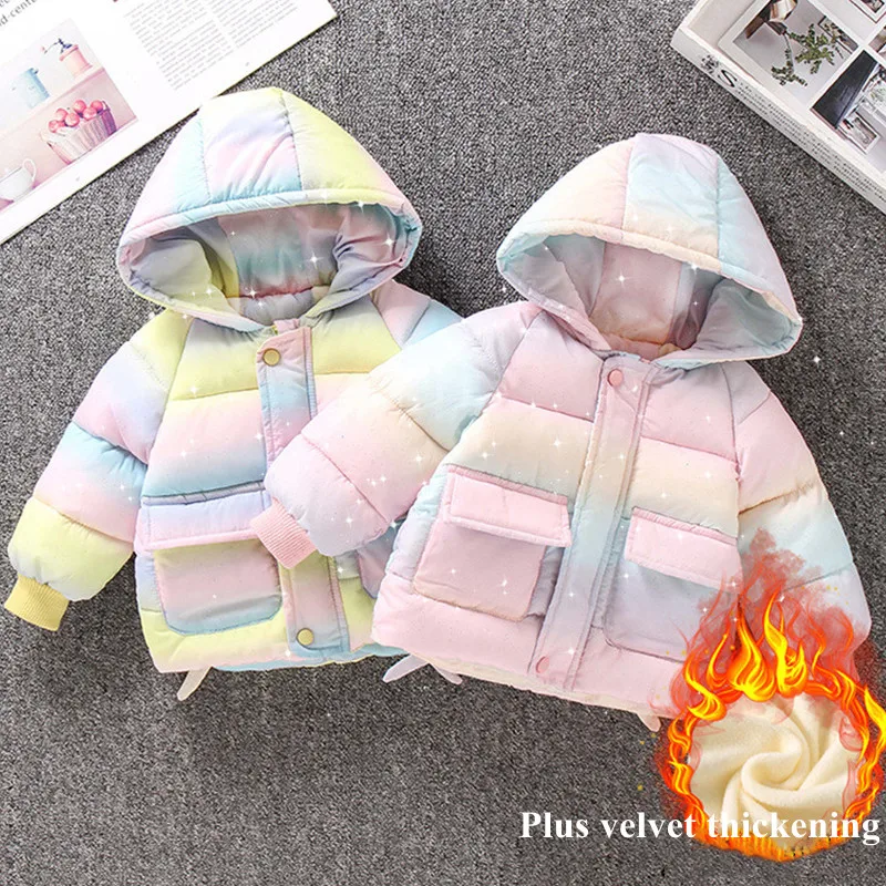 2021 Winter New Fashion Coats for Baby Girls Zipper Plus Velvet Thickened Warm Down Jackets for 1-6Y Girls Coat Children Clothes
2021 Winter New Fashion Coats for Baby Girls Zipper Plus Velvet Thickened Warm Down Jackets for 1-6Y Girls Coat Children Clothes