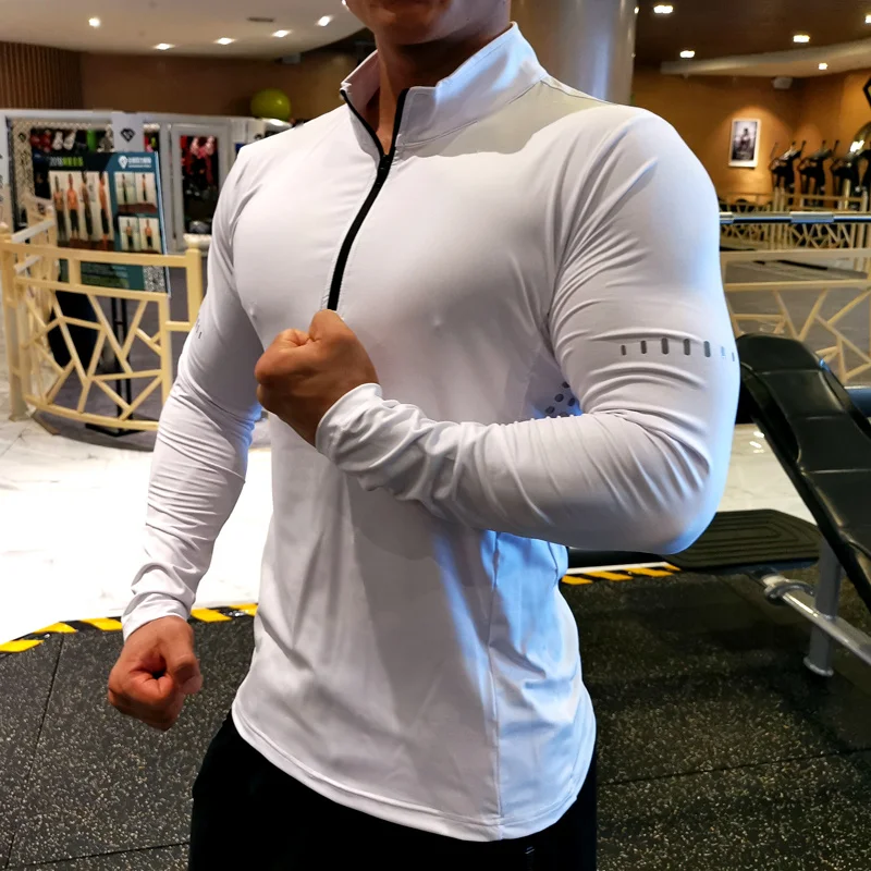 Long-sleeve male t-shirt, quick-dry compression shirt for racing, gym, sport, cycling, zipper, rashgard
Long-sleeve male t-shirt, quick-dry compression shirt for racing, gym, sport, cycling, zipper, rashgard