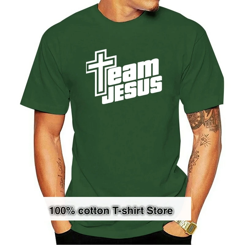 Мужская футболка команда Иисус wo мужские футболки Топ | одежда