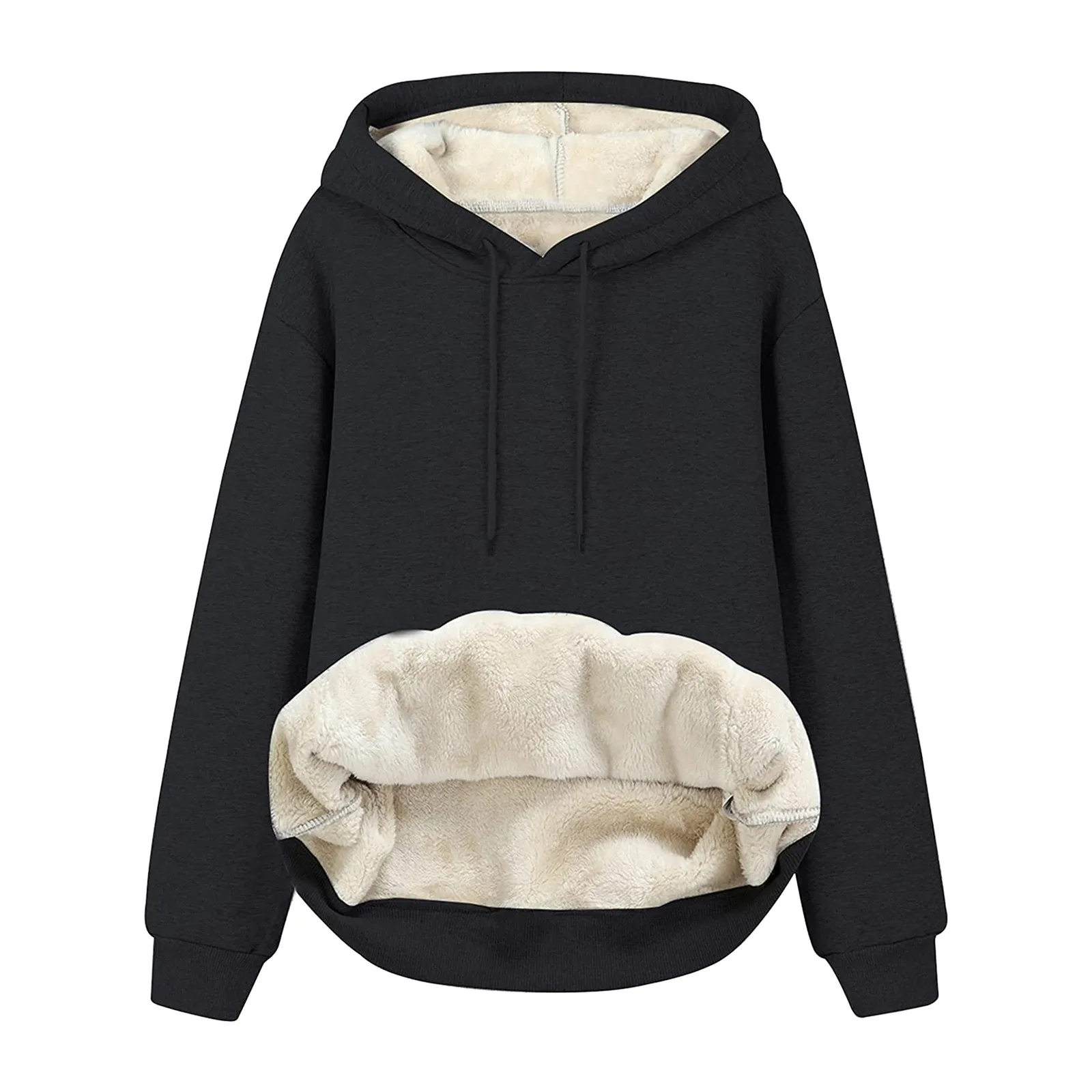Women Thick Fleece Hoodie Sweatshirt Winter Warm Velvet Warm O-neck Long Sleeve Underwear Casual Ladies Pullover Blouse #40
Women Thick Fleece Hoodie Sweatshirt Winter Warm Velvet Warm O-neck Long Sleeve Underwear Casual Ladies Pullover Blouse #40