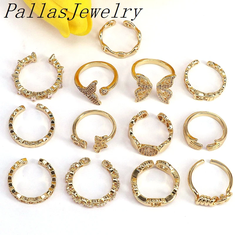 10Pcs Copper Zircon Gold Minimalist Rings For Women Geometric White Crystal Cz Open Finger Adjustable Rings Wholesale Jewelry
10Pcs Copper Zircon Gold Minimalist Rings For Women Geometric White Crystal Cz Open Finger Adjustable Rings Wholesale Jewelry