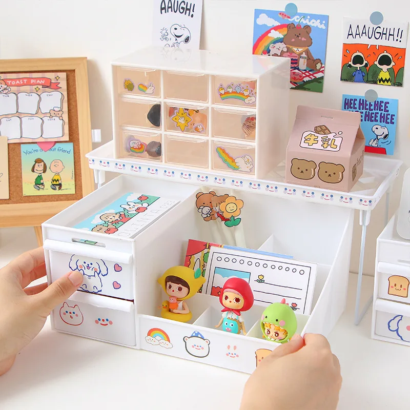 Cute Desktop Storage Box DIY Personality Drawer Type Small Fresh Cosmetic Stationery Office Storage Box Storage Supplies
Cute Desktop Storage Box DIY Personality Drawer Type Small Fresh Cosmetic Stationery Office Storage Box Storage Supplies