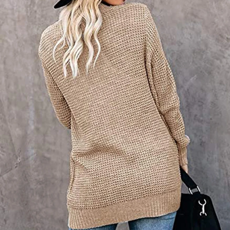 Curved Placket Simple Cardigan Europe America Big Pocket Sweater Cardigan Simple Solid Color Comfortable Women Clothing
Curved Placket Simple Cardigan Europe America Big Pocket Sweater Cardigan Simple Solid Color Comfortable Women Clothing