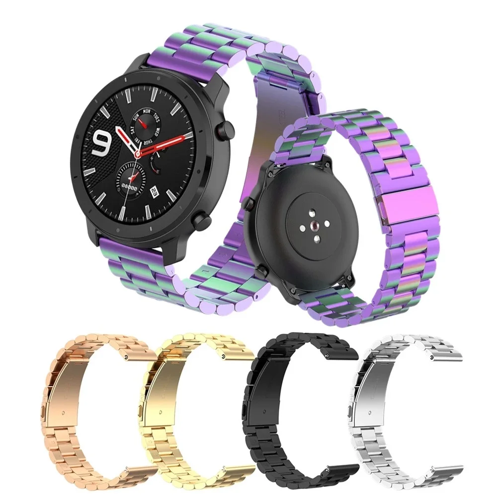 Metal Band Strap For Huami Amazfit GTR 47/42mm Bracelet Watchbands For Xiaomi GTS BIP Pace Stratos 3/2/2S/1 Wrist Strap
Metal Band Strap For Huami Amazfit GTR 47/42mm Bracelet Watchbands For Xiaomi GTS BIP Pace Stratos 3/2/2S/1 Wrist Strap