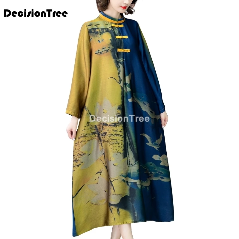 

2021 Восточное женское платье чонсам, новинка, вечерние платья, китайское элегантное кружевное винтажное элегантное платье Ципао с цветами