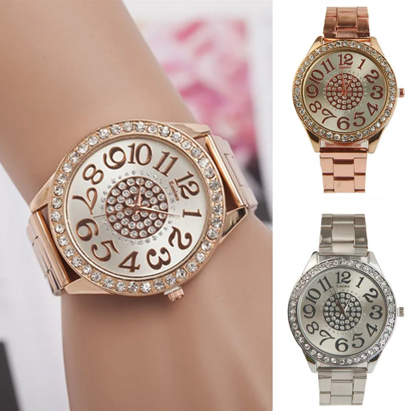 L5YC Fashion Crystal Analog Quartz Stainless Steel Band Women Bracelet Wrist Watch
L5YC Fashion Crystal Analog Quartz Stainless Steel Band Women Bracelet Wrist Watch